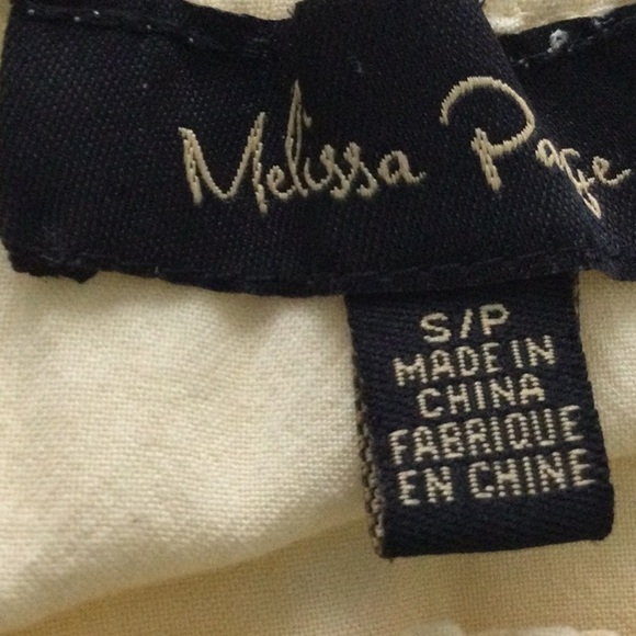 Woman’s Melissa Paige Boho Blouse Size S/P Color Yellow #04 - Picture 6 of 9